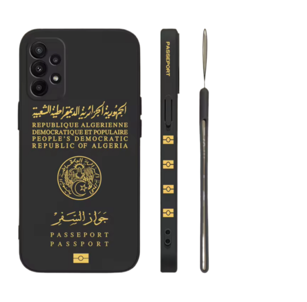 Coque IPhone Passport Algérie Noir