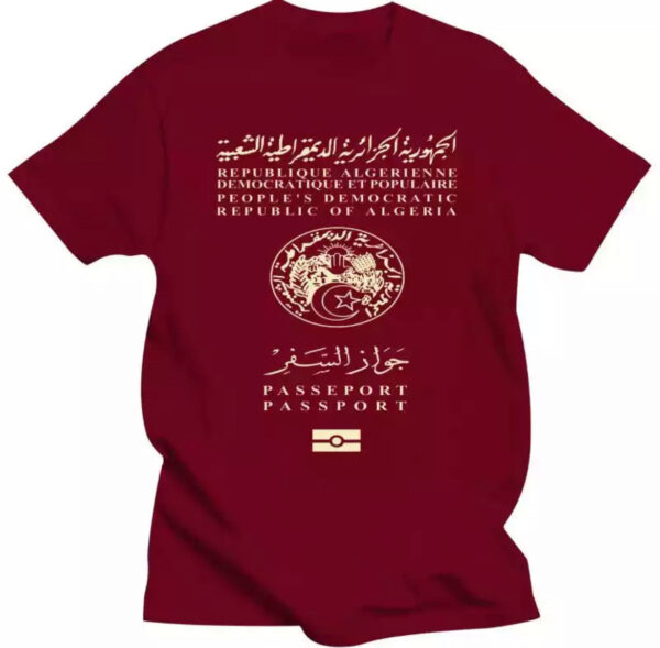 T-Shirt Inspiré du Passeport Algérien – Image 3